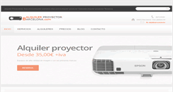 Desktop Screenshot of alquilerproyectorbarcelona.com